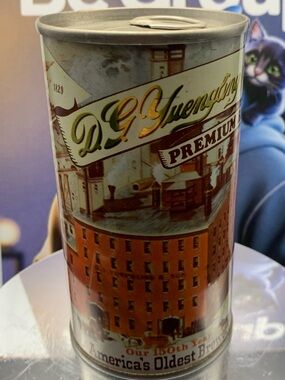 Vintage Beer Can Yuengling Beer 150th Year Empty Can Great Scene